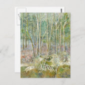 winterbos briefkaart (Voorkant / Achterkant)