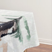 Winterbos Dieren Vrede op Aarde Kerstmis Tafelkleed (Voorbeeld)