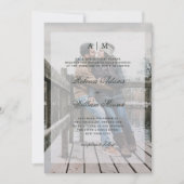 Winterbos | Fotouitnodiging met overlay Kaart (Voorkant)