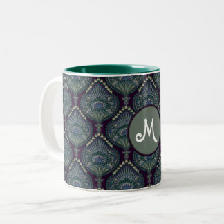 Winterbos - Gevederde Paisley Tweekleurige Koffiemok
