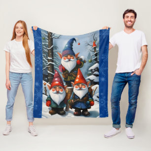Winterbos kabouters fleece deken