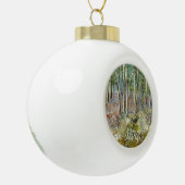 winterbos keramische bal ornament (Links)
