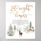 Winterbos Late nachtduikers Poster (Voorkant)