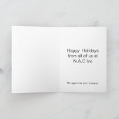 winterbos met kerstkaarten feestdagen kaart (Binnen)