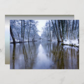 Winterbos met prachtige stream (Voorkant / Achterkant)