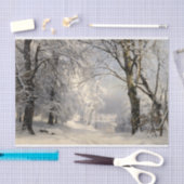 Winterbos, ontkoppeling tissuepapier (Craft)