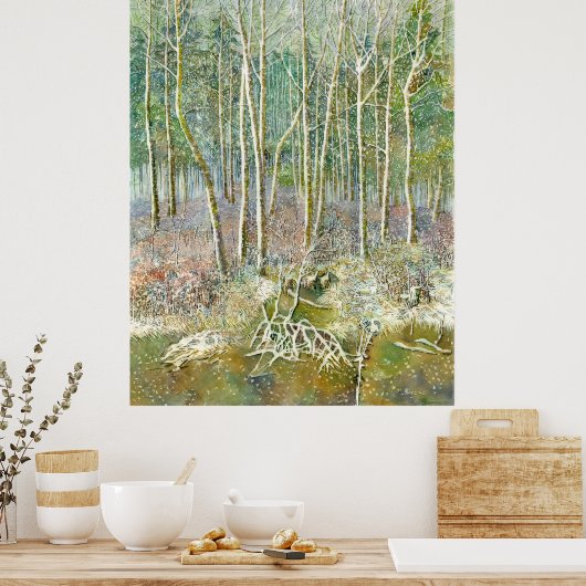 winterbos poster (Keuken)