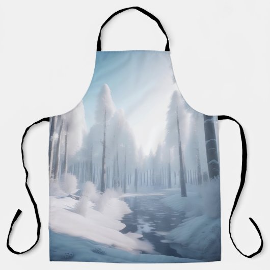 winterbos schort (Voorkant)
