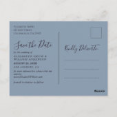 Winterbos Sla het datum Briefkaart op (Achterkant)