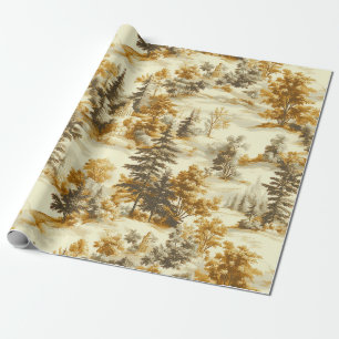Winterbos Toile de Jouy-patroon (13) Cadeaupapier