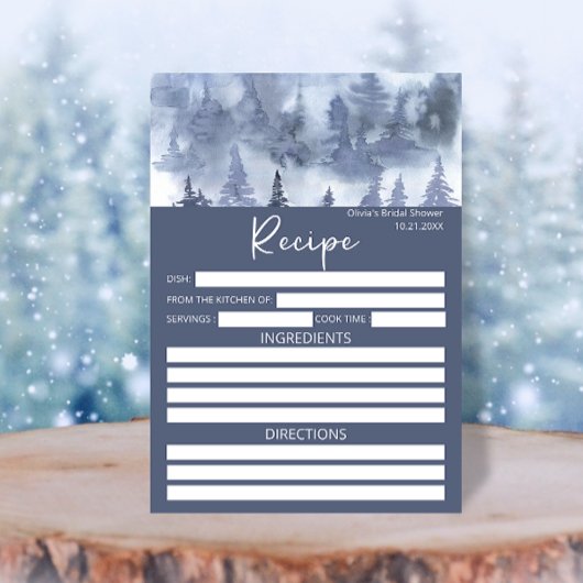 Winterbos Waterverf Recept voor de bruid