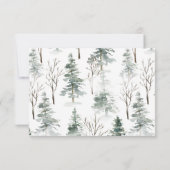 Winterbos | Weddenschap RSVP Kaartje (Achterkant)