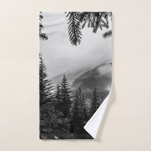 Winterbosbomen #13 bad handdoek (Handdoek)