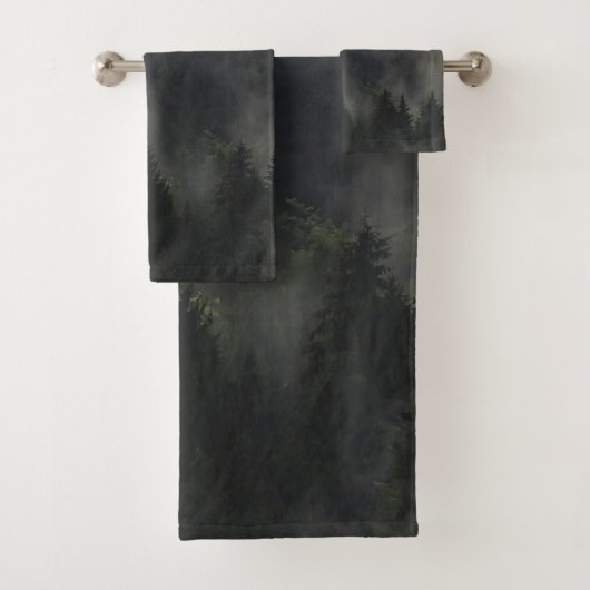 Winterbosbomen #6 bad handdoek (Insitu)