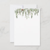 Winterbosgebied, wolf Flat Card (Achterkant)