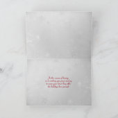 WinterBossen met dennenboom Kaart (Binnen)