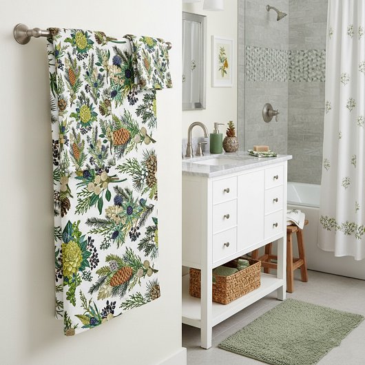 winterbotanisch bad handdoek