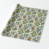 winterbotanisch cadeaupapier (Uitgerold)