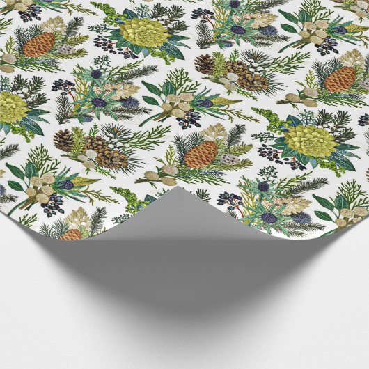 winterbotanisch cadeaupapier (Hoek)