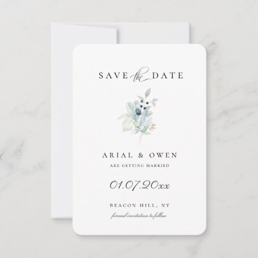 Winterbotanische bewaardatum aankondiging (Voorkant)