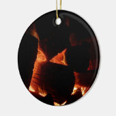 Winterbrandstroken Keramisch Ornament (Links)