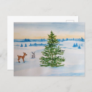 winterbriefkaart feestdagenkaart