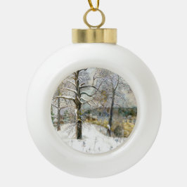 winterbrug keramische bal ornament