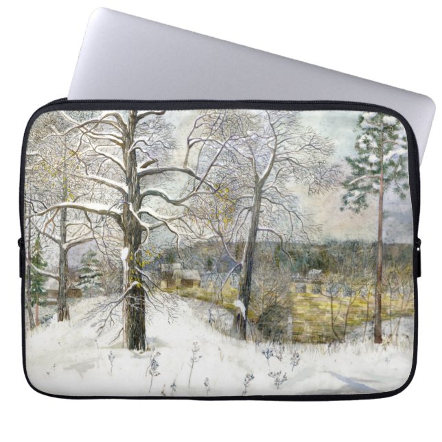 winterbrug laptop sleeve (Voorkant)