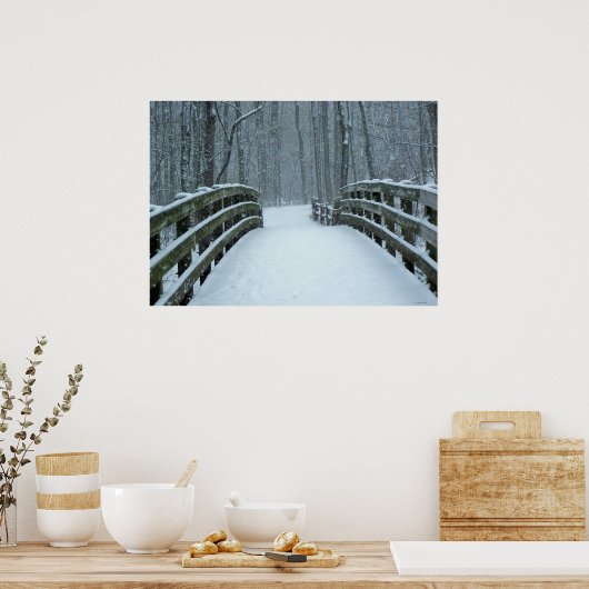 Winterbrug Poster (Keuken)