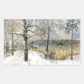 winterbrug rechthoekige sticker (Voorkant)