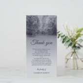 Winterbrug | Sympathie Hartelijk dank Bedankkaart (Staand voorkant)