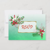 Winterbruiloft RSVP-kaart RSVP Kaartje (Achterkant)