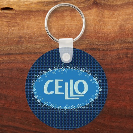 wintercello sleutelhanger (Voorkant)