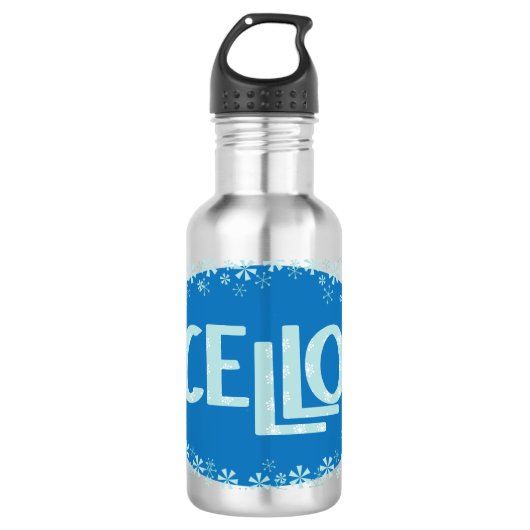 wintercello waterfles (Voorkant)