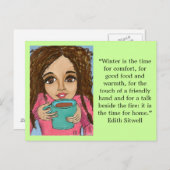 Wintercomfort briefkaart (Voorkant / Achterkant)