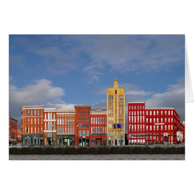 winterdag in Rutland Vermont (Voorkant Horizontaal)