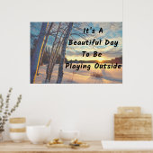 "Winterdag" Prachtige Wall Art-Poster Poster (Keuken)