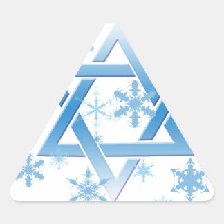 winterdavid driehoek sticker