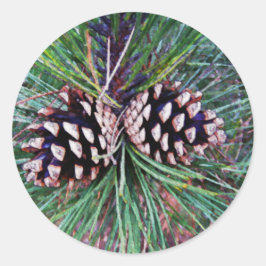 Winterden komen ronde sticker