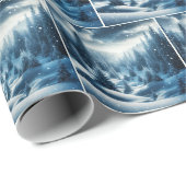 Winterdennen in Mountain Valley Cadeaupapier (Rol Hoek)