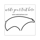 Winterdier Ijsbeer Rubberstempel (Afrduk)