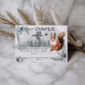 Winterdieren Baby shower Luierloep Informatiekaartje
