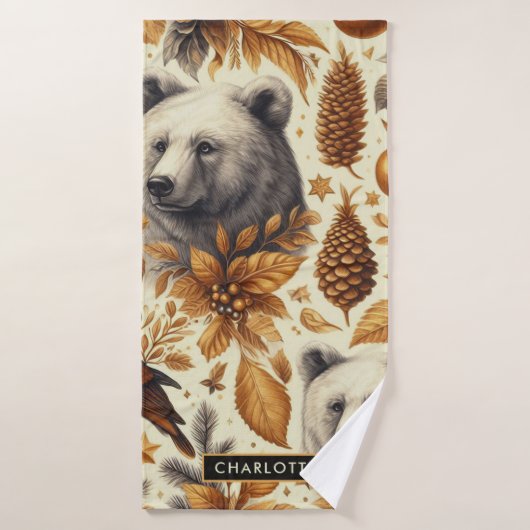 winterdieren badhanddoek (Badhanddoek)