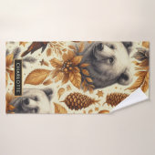winterdieren badhanddoek (Badhanddoek)