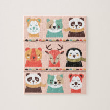 Winterdieren Jigzaag Puzzle