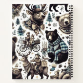  winterdieren patroon notitieboek (Achterkant)