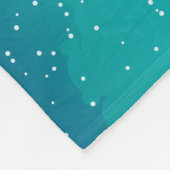 Winterdorp en grondhog fleece deken (Hoek)