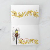 Winterdorp Groet  Feestdagen Kaart (Binnen)