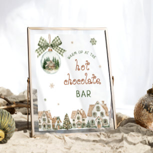 Winterdorp Warm op bij de Hete Chocolade Bar  Poster