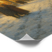 Winterdorpstraat Cozy Kerststad Poster  (Hoek)